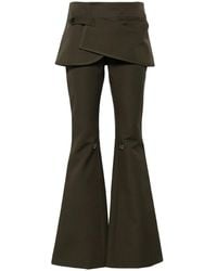 Courreges - Cotton Bootcut Trousers - Lyst