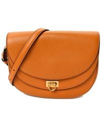 Ferragamo - Sac Porté Épaule En Cuir À Rabat - Lyst
