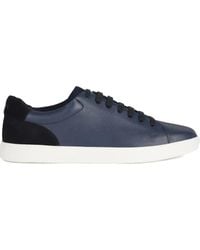 Geox - Avola Leather Panel Trainers - Lyst