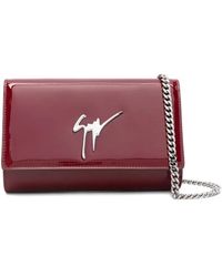 Giuseppe Zanotti - Patent-Leather Clutch Bag - Lyst