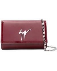 Giuseppe Zanotti - Patent-Leather Clutch Bag - Lyst