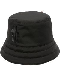 3 MONCLER GRENOBLE - Sombrero de pescador con parche del logo - Lyst