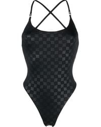 MISBHV - Monogram-pattern One-piece Swimsuit - Lyst