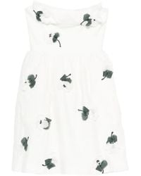 ShuShu/Tong - Floral Ruffle Mini Dress - Lyst