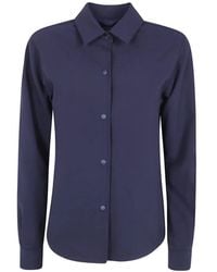 Aspesi - Glue Press-Stud Long-Sleeve Shirt - Lyst