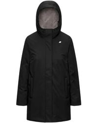 K-Way - Sophie Logo-Patch Hooded Jacket - Lyst