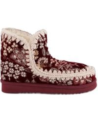 Mou - 18 Eskimo Stiefel Aus Samt - Lyst