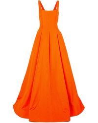 Oscar de la Renta Flared Avondjurk - Oranje