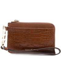 MICHAEL Michael Kors - Tarjetero con efecto de piel de cocodrilo - Lyst