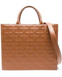 Elisabetta Franchi - Large Bold Monogram Tote Bag - Lyst