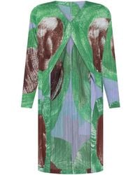 Pleats Please Issey Miyake - Pleated Coat - Lyst
