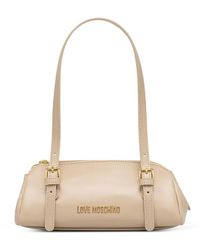 Love Moschino - Buckle-Detail Logo-Plaque Shoulder Bag - Lyst