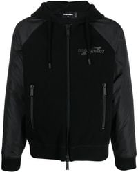 DSquared² - Logo-Print Hooded Jacket - Lyst
