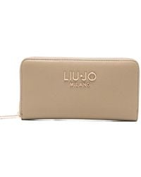 Liu Jo - Large Logo Zip Wallet - Lyst
