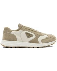 Prada - Baskets Prax En Daim Et Re-Nylon - Lyst