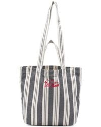 MC2 Saint Barth - Striped Embroidered Tote Bag - Lyst
