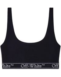 Off-White c/o Virgil Abloh - Logo-underband Crop Top - Lyst