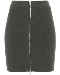 Nanushka - Bouclé Zip-Up Miniskirt - Lyst