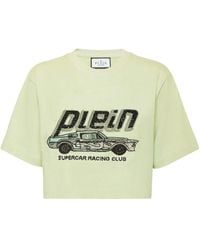 Philipp Plein - Car Cropped T-Shirt - Lyst