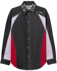 Off-White c/o Virgil Abloh - Veste À Cristaux Et Design Color-Block - Lyst