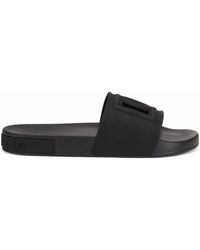 Dolce & Gabbana - Dg Logo Pool Slide Sandals - Lyst