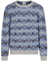 CASABLANCA - Monogram Patterned Sweater - Lyst
