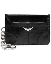 Zadig & Voltaire - Sunny Pass Leather Card Holder - Lyst