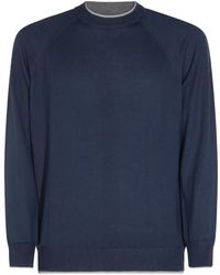 Eleventy - Raglan-Sleeve Wool Sweater - Lyst