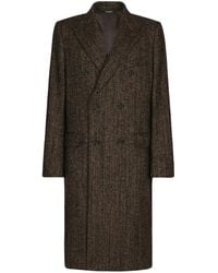 Dolce & Gabbana - ヘリンボーン ダブルコート - Lyst