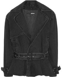 ROTATE BIRGER CHRISTENSEN - Denim Biker Jacket - Lyst