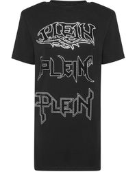 Philipp Plein - Iconic Crystal-embellished T-shirt Minidress - Lyst
