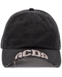 Gcds - Logo-Embroidered Frayed-Edge Baseball Cap - Lyst