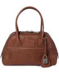 Miu Miu - Vivant Nappa Leather Bag - Lyst