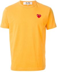comme des garçons play femme jaune