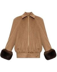 Valentino Garavani - Faux-Fur Camel-Hair Jacket - Lyst