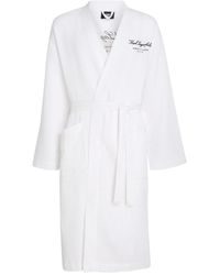 KARL LAGERFELD - Hotel Karl Waffle-Knit Bathrobe - Lyst