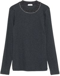 Peserico - Top con apliques en el cuello - Lyst