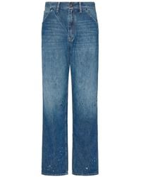 Maison Margiela - Paint-Splatter Straight-Leg Jeans - Lyst