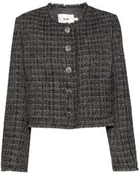 B+ AB - Tweed Cropped Jacket - Lyst