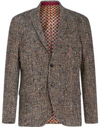 Etro - チェック ノッチドラペル ジャケット - Lyst