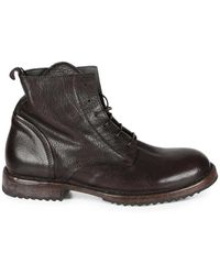 Moma - Lace-Up Leather Boots - Lyst