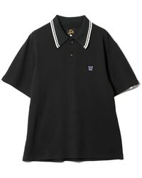 Needles - Embroidered Tipped Polo Shirt - Lyst