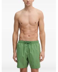 Lacoste - Logo-Patch Drawstring Swim Shorts - Lyst