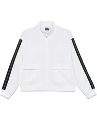 EA7 - Sweatshirt Mit Streifendetail - Lyst