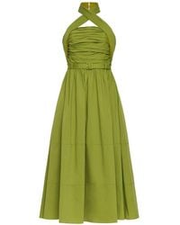 Cinq À Sept - Marcie Pleated Belted Dress - Lyst