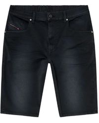 DIESEL - Short En Jean À Boutonnière Devant - Lyst