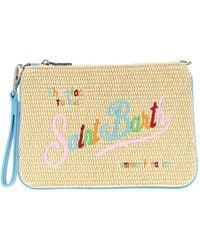 MC2 Saint Barth - Parisienne Embroidered Woven Clutch Bag - Lyst