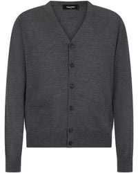 DSquared² - Cardigan À Logo Brodé - Lyst