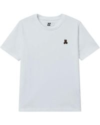 Izzue - Crew-Neck Bear-Patch T-Shirt - Lyst