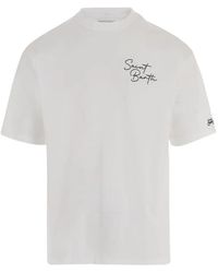 MC2 Saint Barth - Delmar Logo-Print Cotton T-Shirt - Lyst
